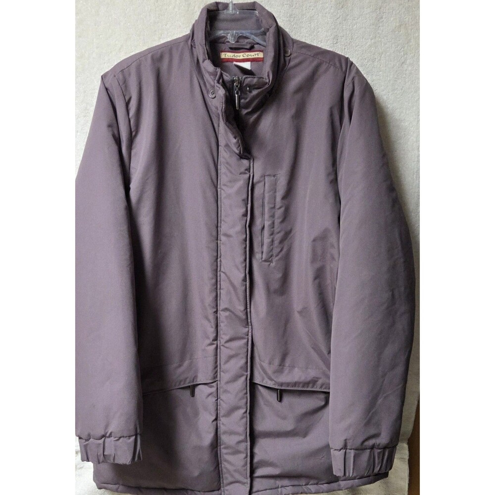 VTG Tudor Court Haband Purple Parka Coat Jacket 1990s Gorpcore Grandmacore Sz XL
